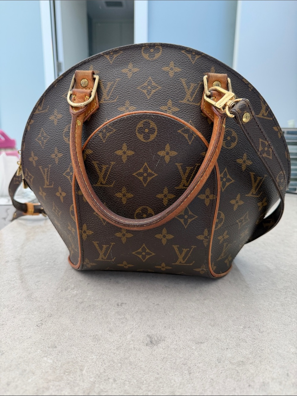 Louis Vuitton Ellipse PM with strap Monogram Brown and Tan